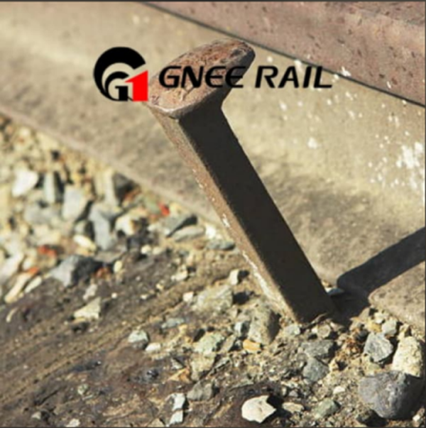 rail spike in use rail spike in use